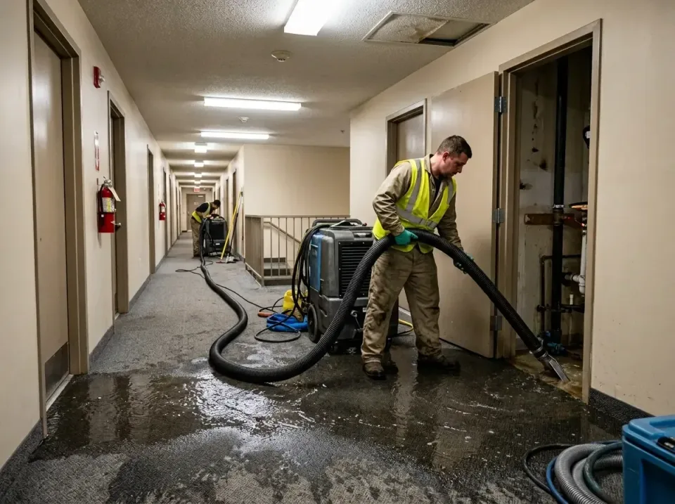 multi-unit-apartment-hallway-f-005 — frequently asked questions, Emergency Burst Pipe Water Extraction & Removal in Edwardsv…